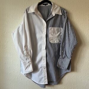 Katie Kime Brooklyn M/L Striped Button Down Shirt